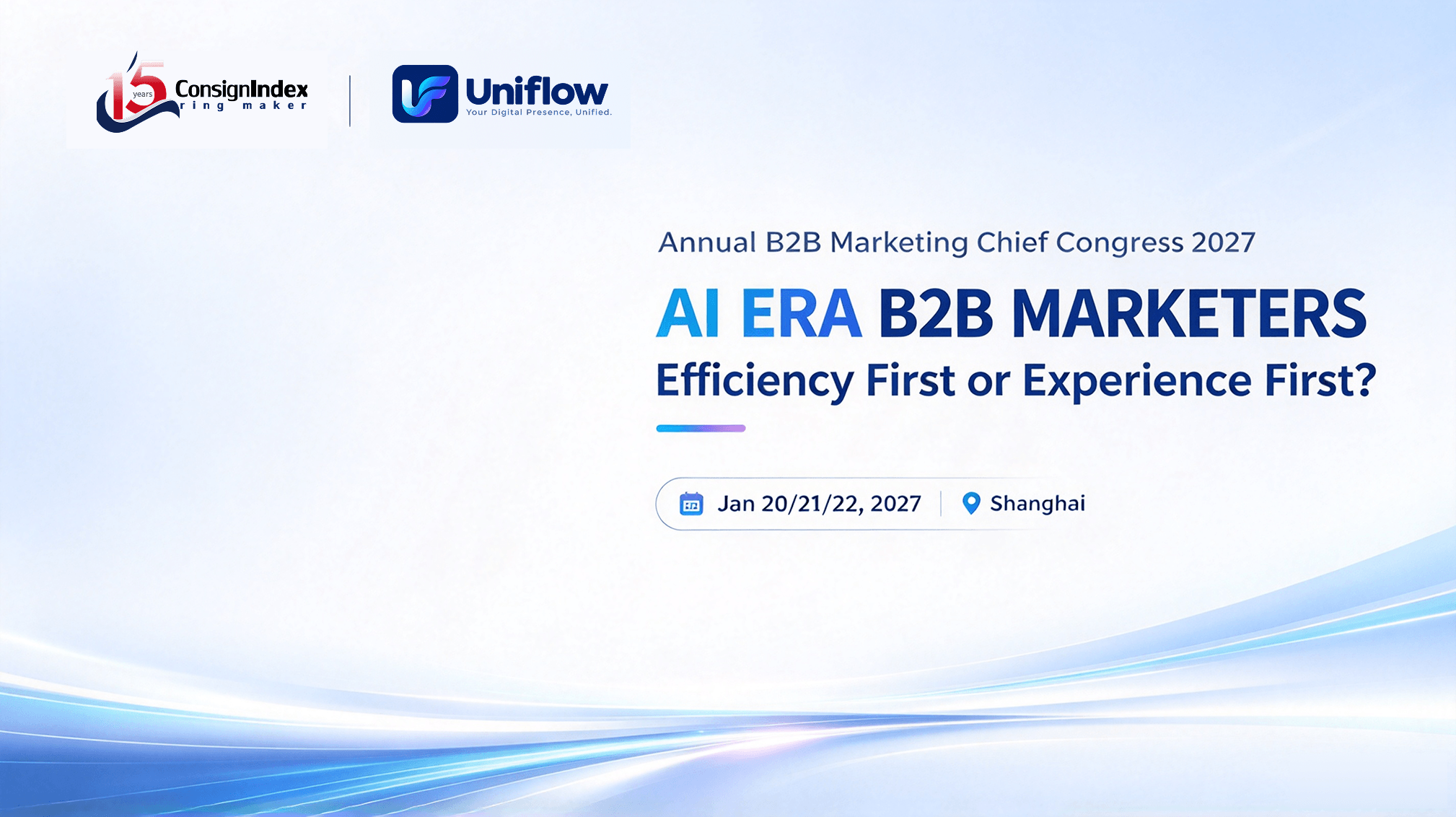 Annual B2B Marketing Chief Congress 2027 event poster